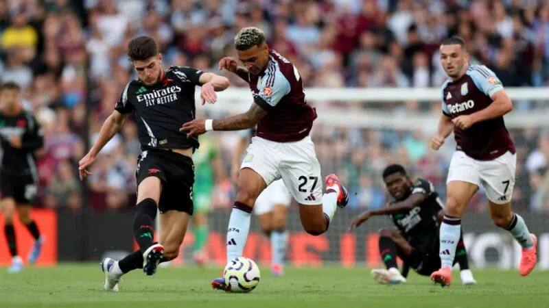 Số liệu thống kê về Aston Villa gặp Arsenal 01