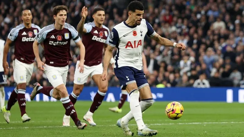 Số liệu thống kê về Tottenham gặp Aston Villa 01